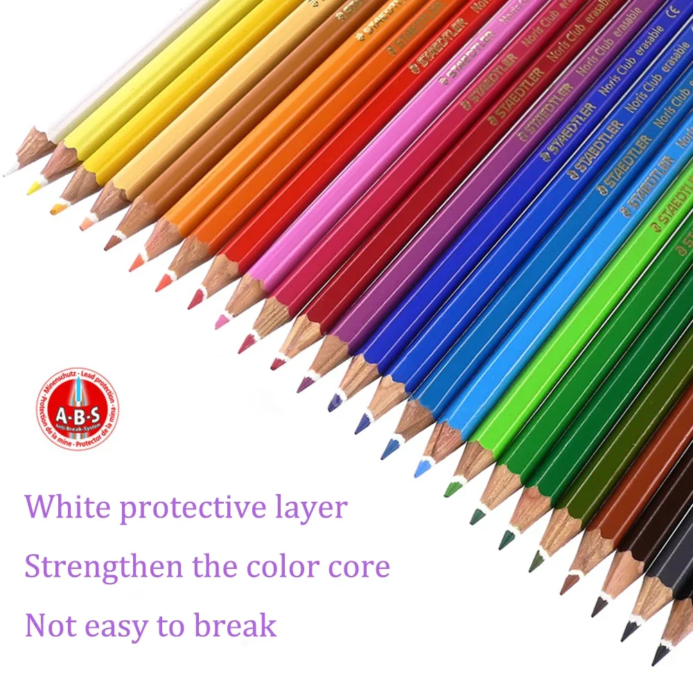 12/24 Colors/set German STAEDTLER Erasable Color Pencil 144 50NC Painting Graffiti Colored Lead Art Supplies Stationery School