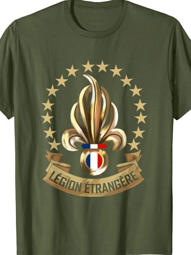 French Legion Etrangere Soldat Parachute Men T-Shirt Short Sleeve Casual 100% Cotton Shirt