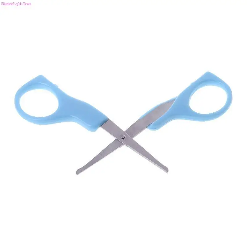 

D0JC Baby Cutter Rounded Tip Clippers Safety Daily Care Round for Head Scissors