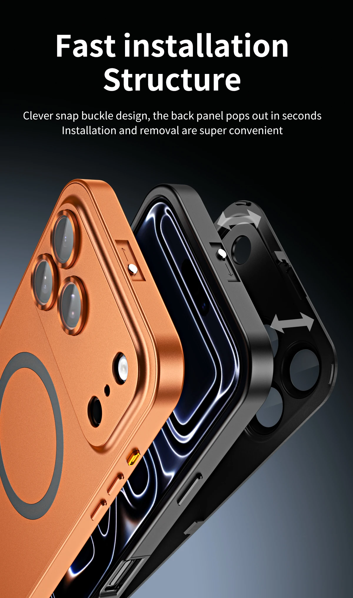 PHAEVOX MagFrame Pro Desert Gold and Natural Titanium color options