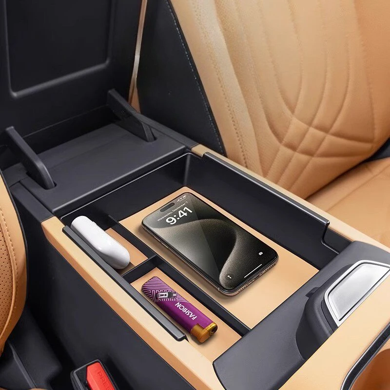 For Geely Galaxy Starship 7 EM-i Car Armrest Compartment Storage Box Central Control Lower Organizer Tray Interior Accessories