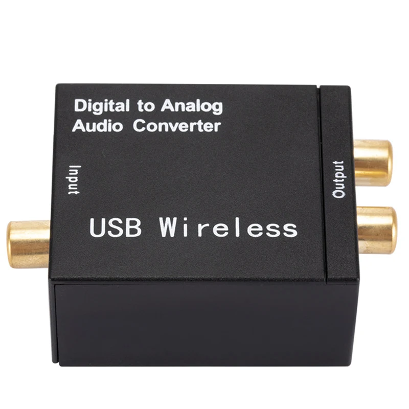 New Digital to Analog Audio Converter Optical Fiber Coaxial Signal to Analog DAC Spdif Stereo 3.5MM Jack 2*RCA Amplifier Decoder