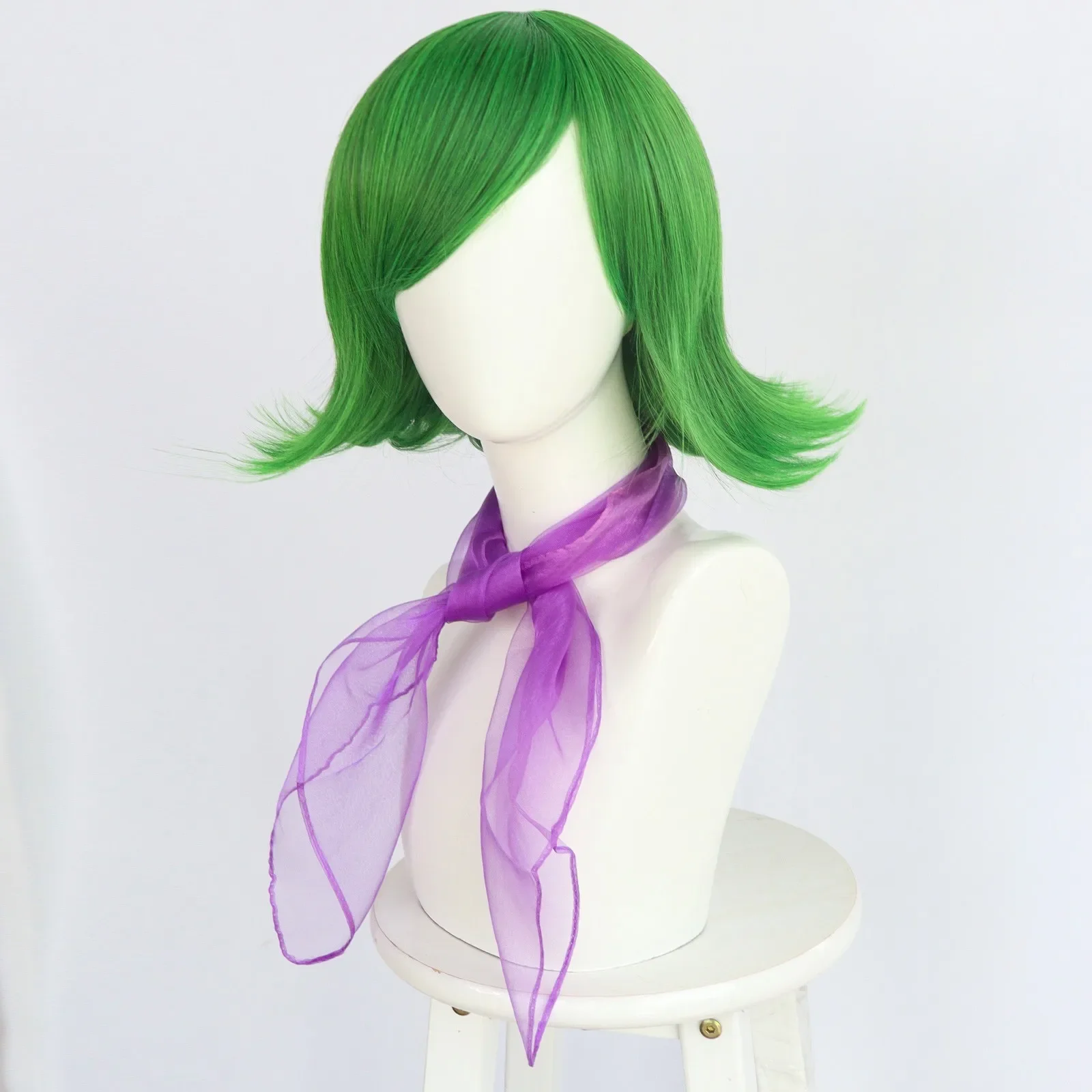 Cosplay movie wig InSide Out Abrew, green wig, male and female cosplay costumes, Halloween, Christmas, school gatherings