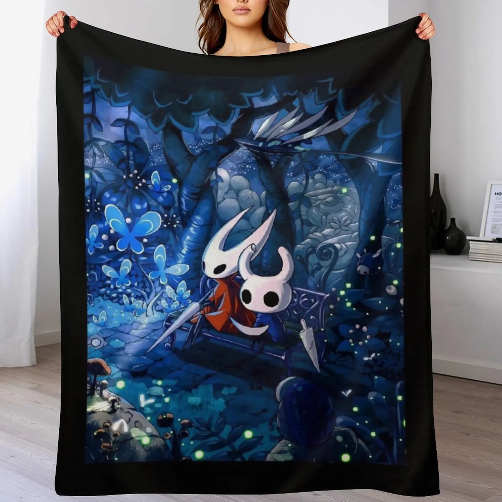 

hollow knight Throw Blanket Decorative Throw Warm christmas gifts Blankets For Bed Blankets