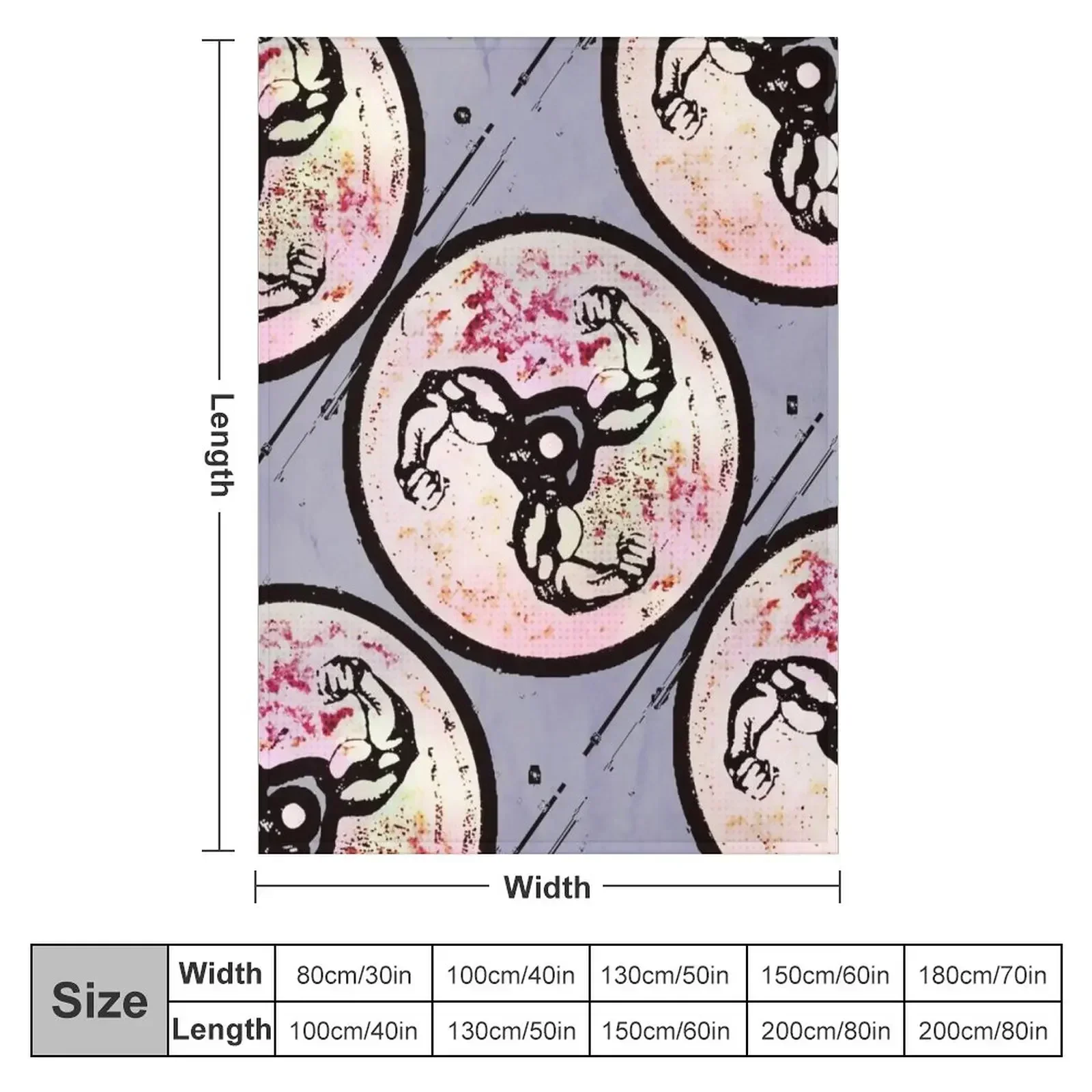 Big Bicep Booms Banger Throw Blanket halloween valentine gift ideas Flannels Extra Large Throw Blankets