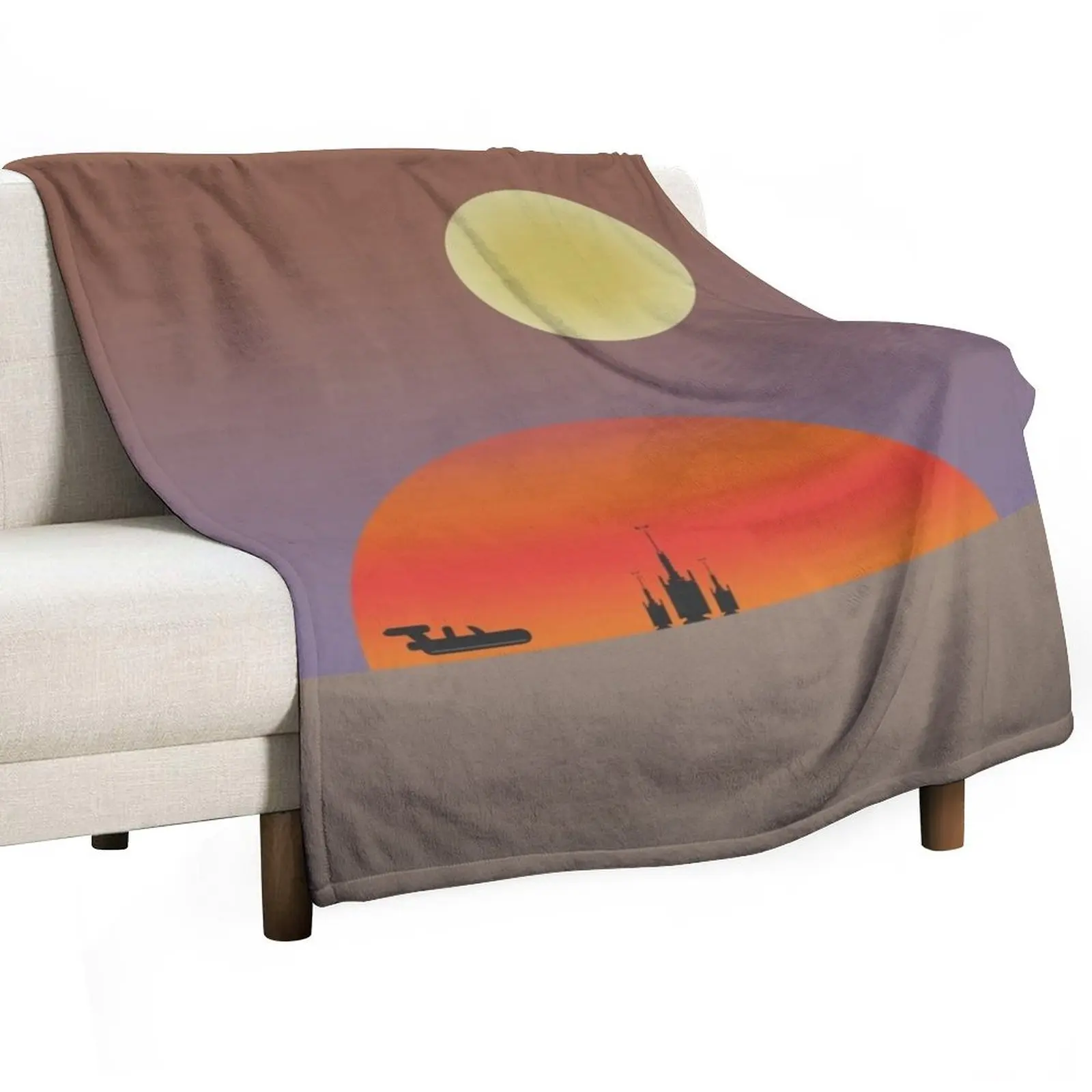 

TATOOINE SUNSET Throw Blanket Warm Soft Big For Sofa Thin for babies Blankets