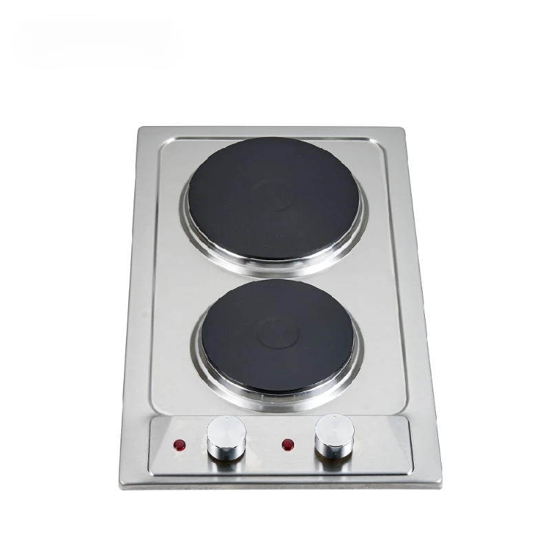 

portable 2 burner electric cooktop hot sale kitchen appliance cooker hot plate delicate appearance built in stove hob