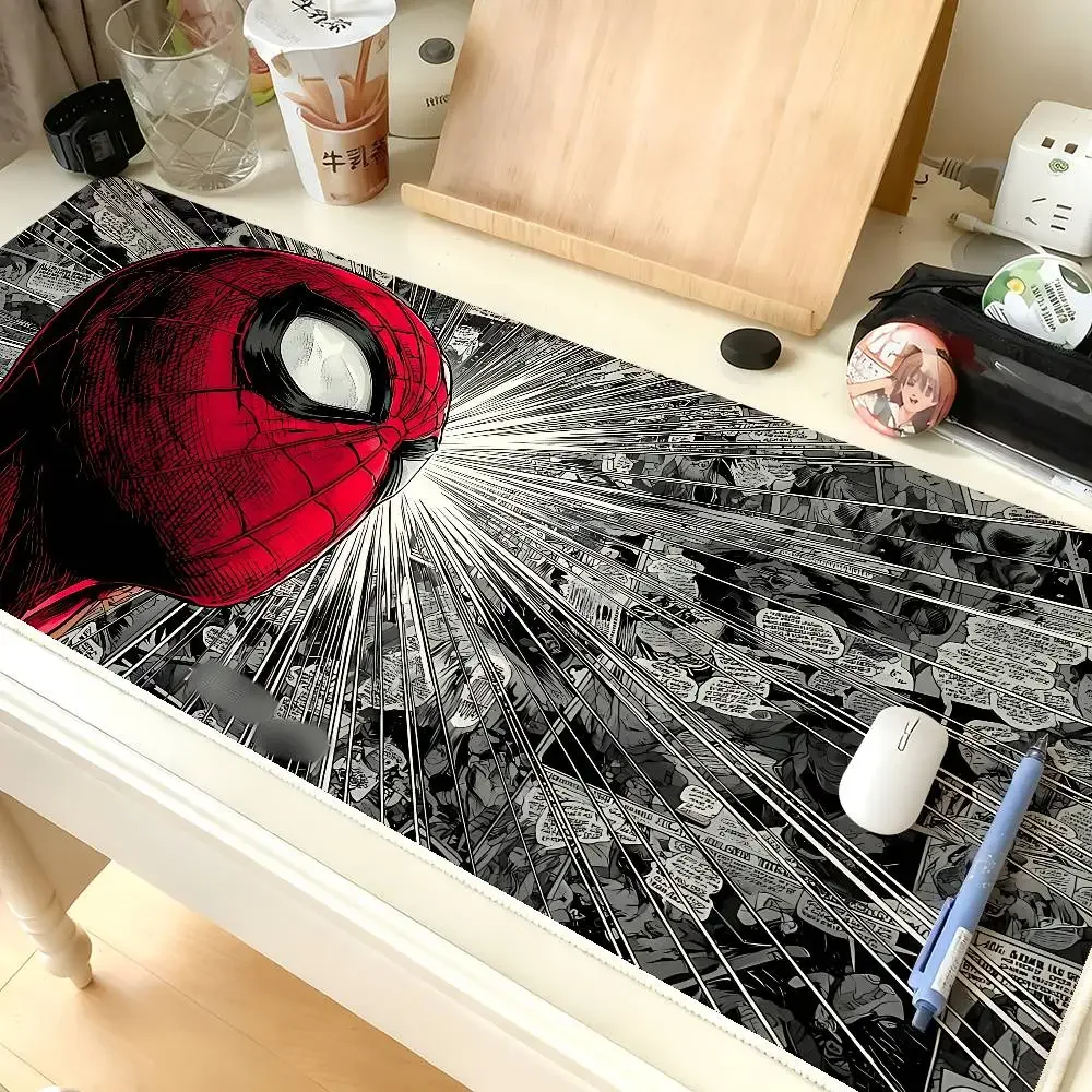 S-Spider-Man Mouse Pad Computer Mat Deskpad Laptop Keyboard Mat Office Large Landscape Mousepad