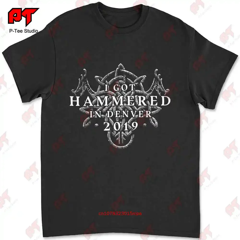 Amon Amarth Cd Lgo Hammer Denver Tour 2019 Official Shirt Small New FRU9