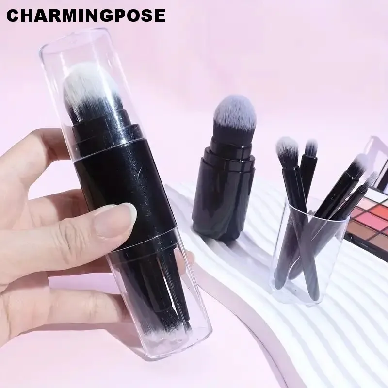 伸縮式デザインの5-in-1ミニメイクブラシセット |   旅行や家庭での使用に適したポータブルで伸縮自在な美容ツール