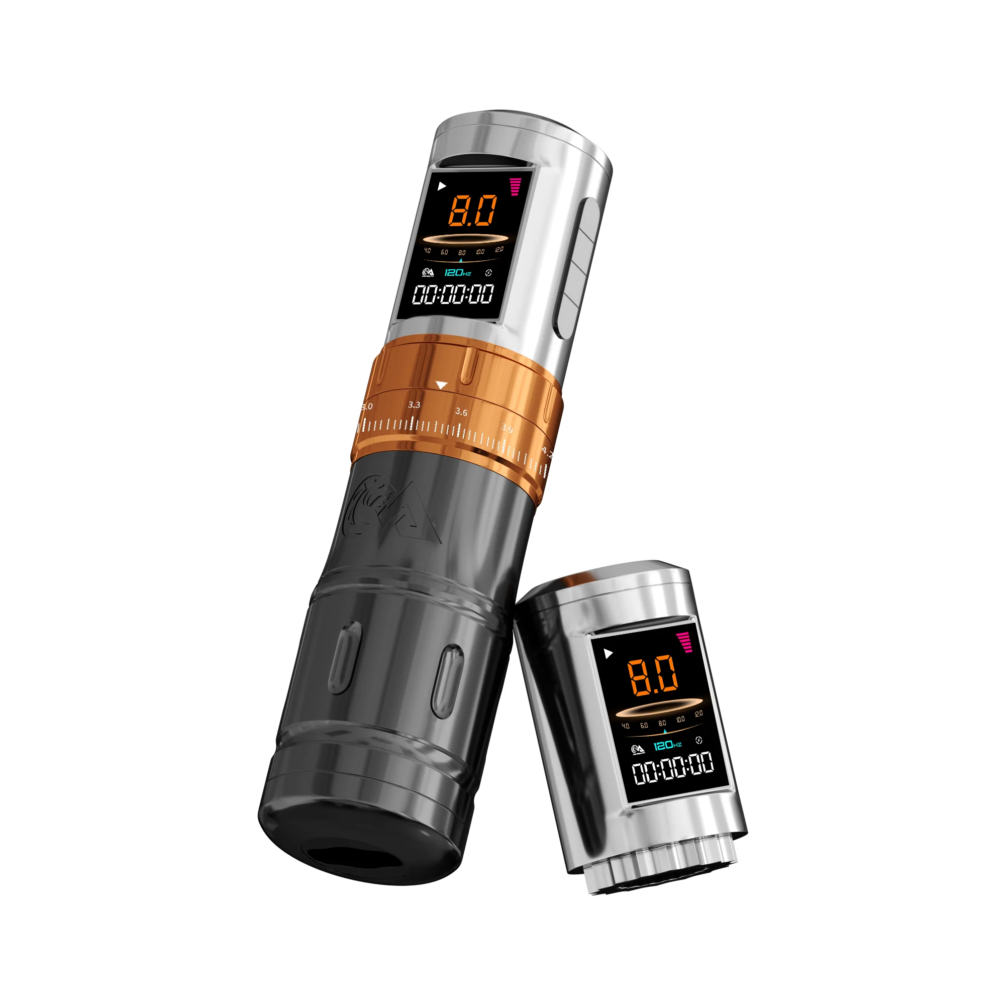 MADELON Adjustable Stroke Wireless Tattoo Pen 2.4‑4.2mm Tattoo Machine High Torque Motor OLED Screen 3 Memory Modes for Artists