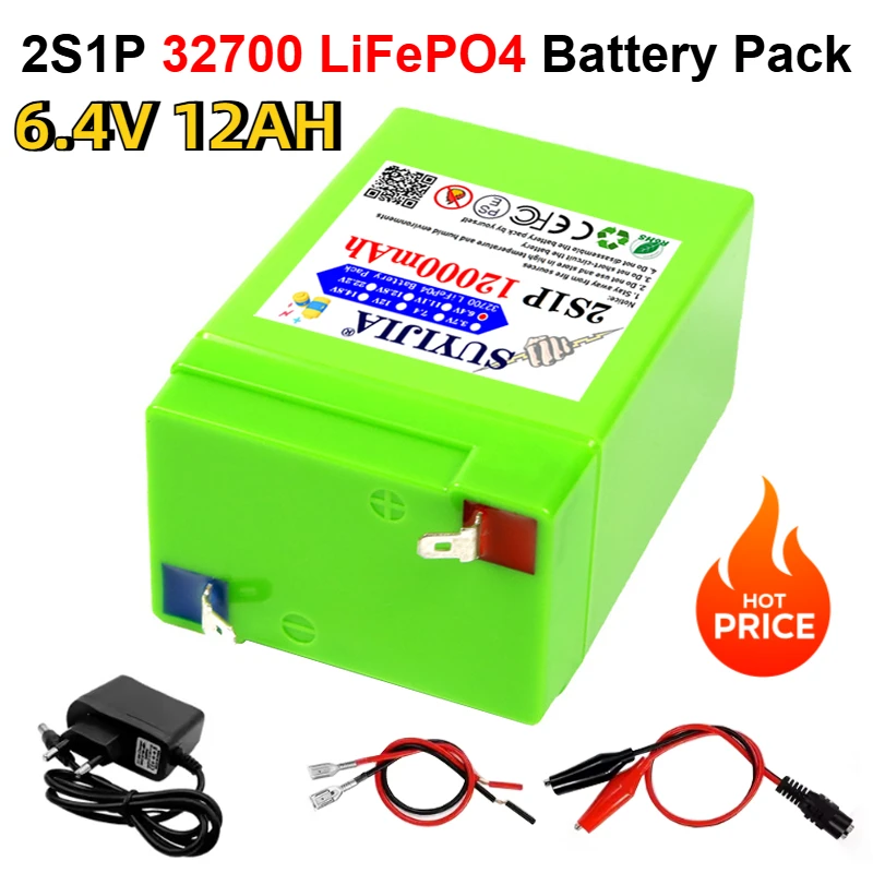 6.4V4Ah lithium iron phosphate battery toy stroller battery 6V3Ah electronic scale lithium battery pack