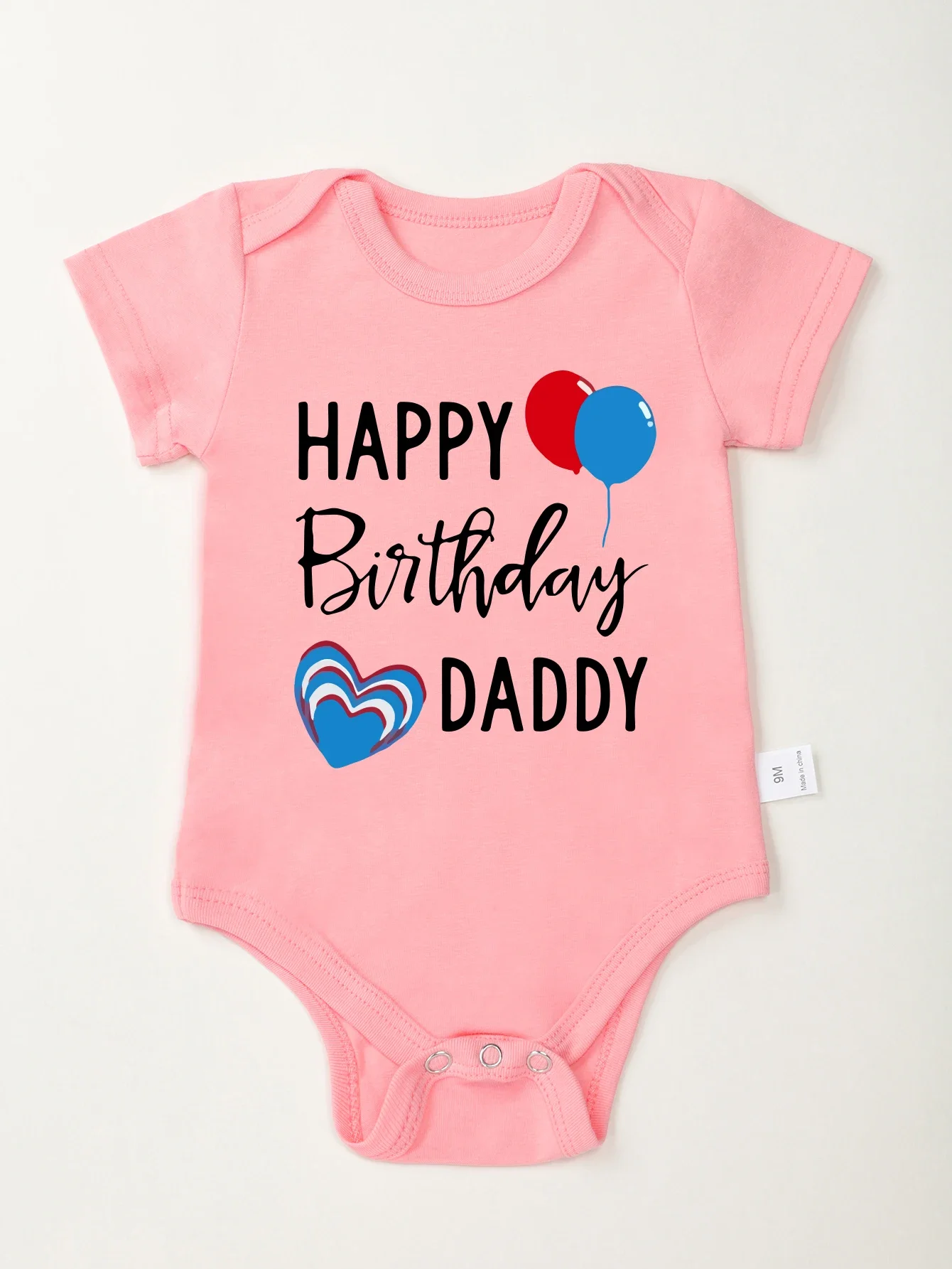 

Happy Birthday Daddy Infant Onesie Family Party Cute Baby Girl Clothes Pregnancy Announcement Surprise Newborn Romper Cotton