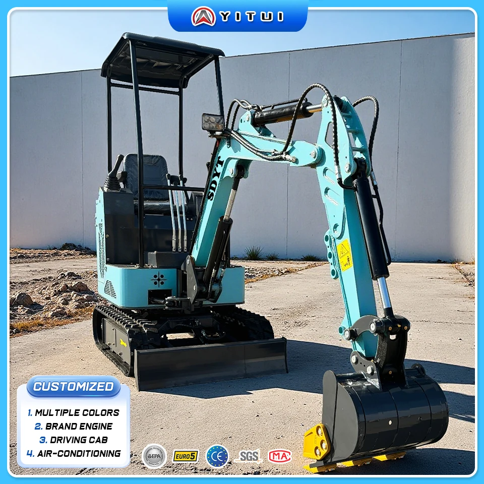 Strumenti insaccatore per carichi pesanti mini escavatore ad alta efficienza per costruzioni e paesaggistiche residenziali Ce Epa Euro 5 personalizzati