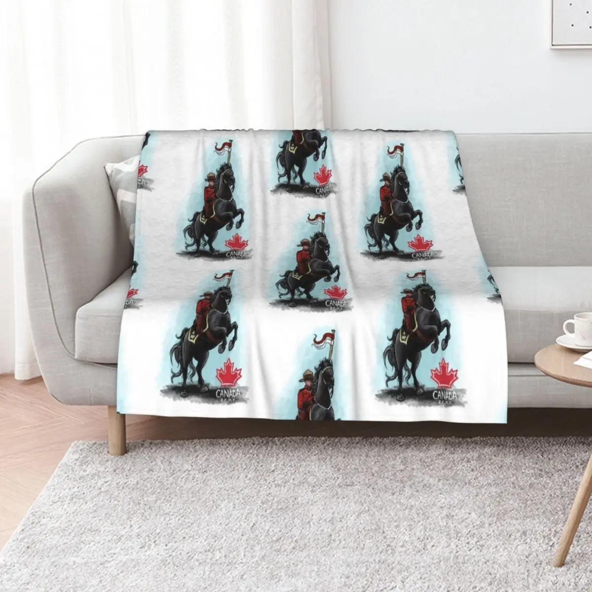 Royal Canadian Mounted Police (R.C.M.P) Throw Blanket Personalized Gift Luxury St Flannel Bed covers Soft Big Blankets