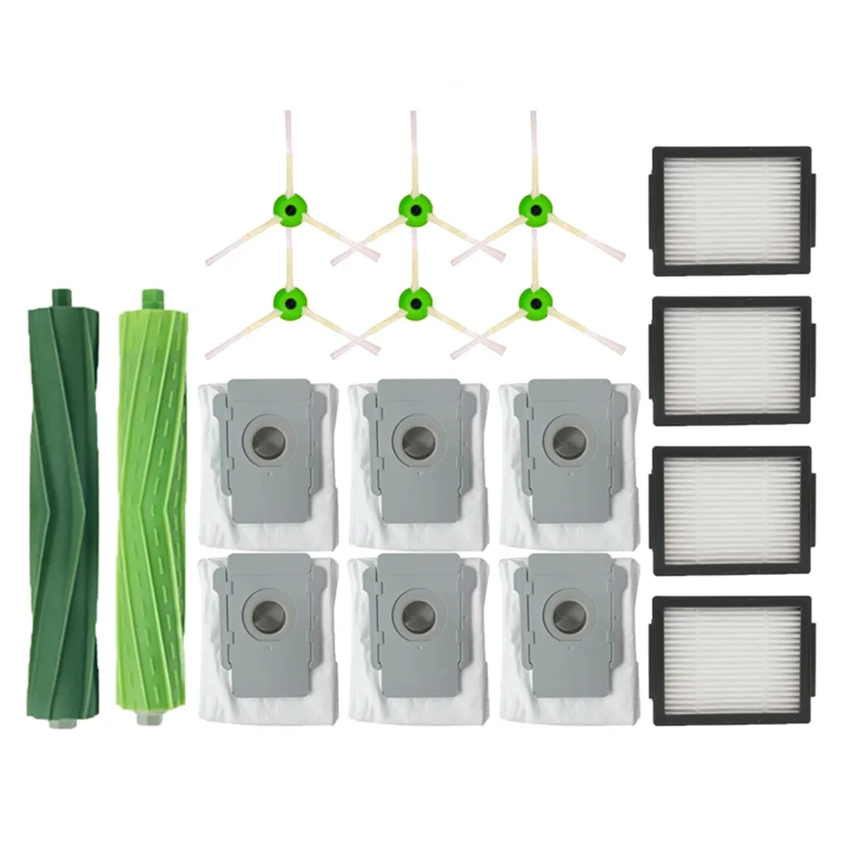 Para i7 i7 i6 i8 i3 plus e5 e7 e & i série principal escova lateral filtros hepa aspirador de pó peças reposição