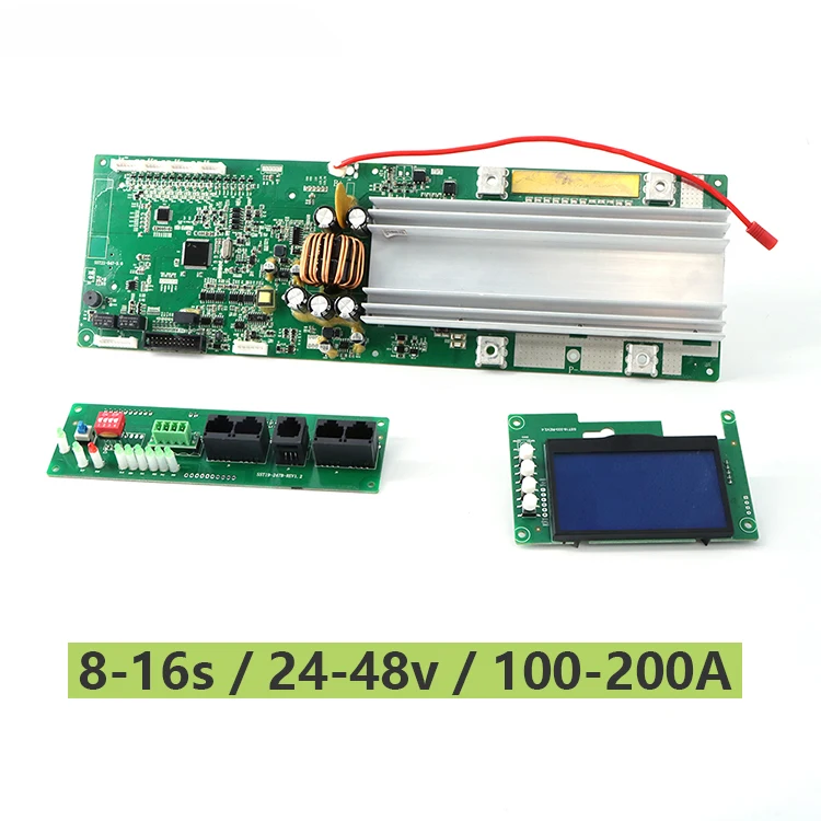 XJ BMS Solar Energy Systems Battery Batteries 48V Lifepo4 Battery 15S 16S 52V 100A 200A Smart BMS Active