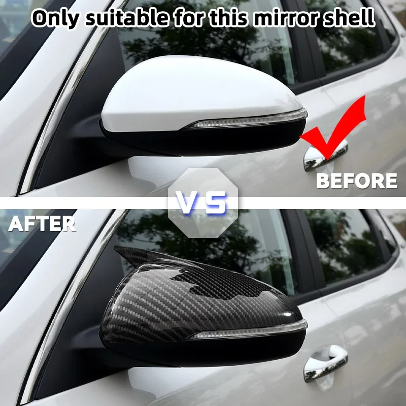Rearview Mirror Cover for KIA K5 Optima 2016 2017 2018 2019 Side Rear View Mirror Lid Housing Hood Shell Cap
