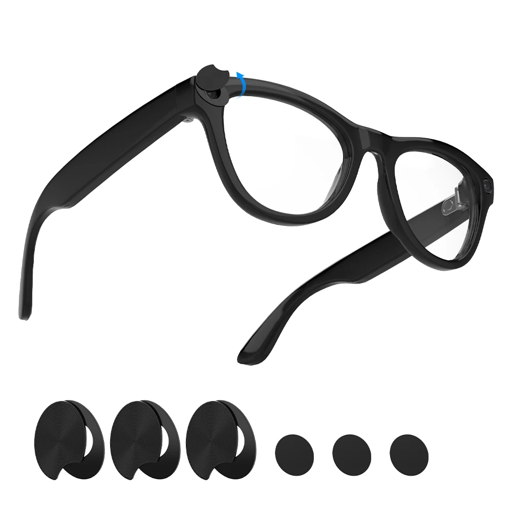 HIBLOKS LED Light Cover For Ray-Ban Meta Wayfarer/Skyler/Headliner/Oakley Meta HSTN Smart Glasses Blackout Light Covers Sticker