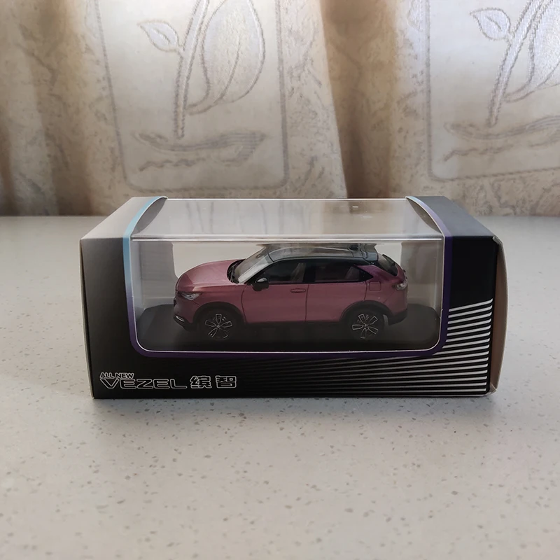 VEZEL-Alloy Diecast Model Car Toy, Collectible Ornament, 1:43 Simulação, 2023