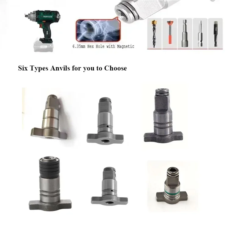 

1/2' Dual Use Impact Wrench Conversion Spindle Anvil Replacement Electric Wrench Parts Kit for Dewalt Parkside Screwdriver Tools