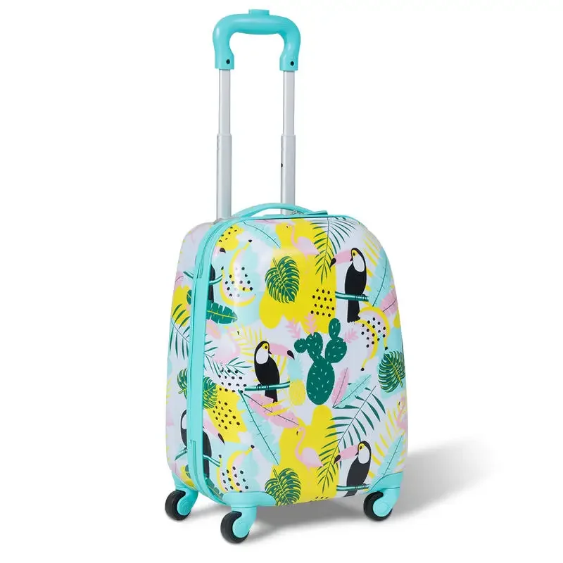 

2 Pieces Kid's Luggage Set 12-inch Backpack and 16-inch Rolling Suitcase Travel