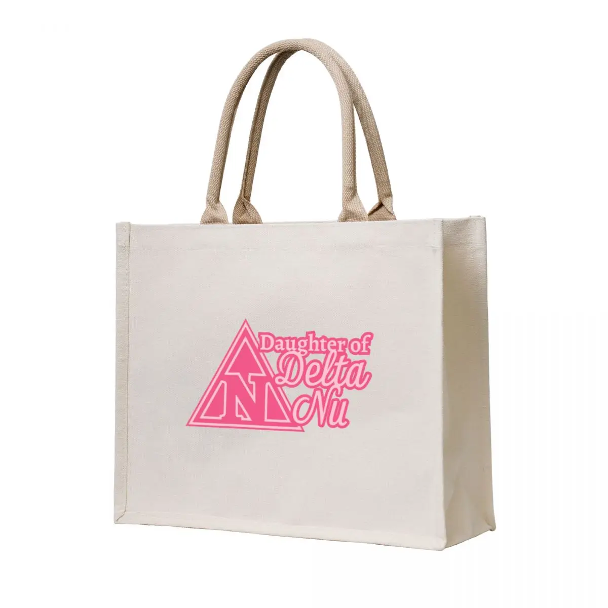 

Daughter of Delta Nu Tote Bag cute pouch bag canvas tote bag custom bags