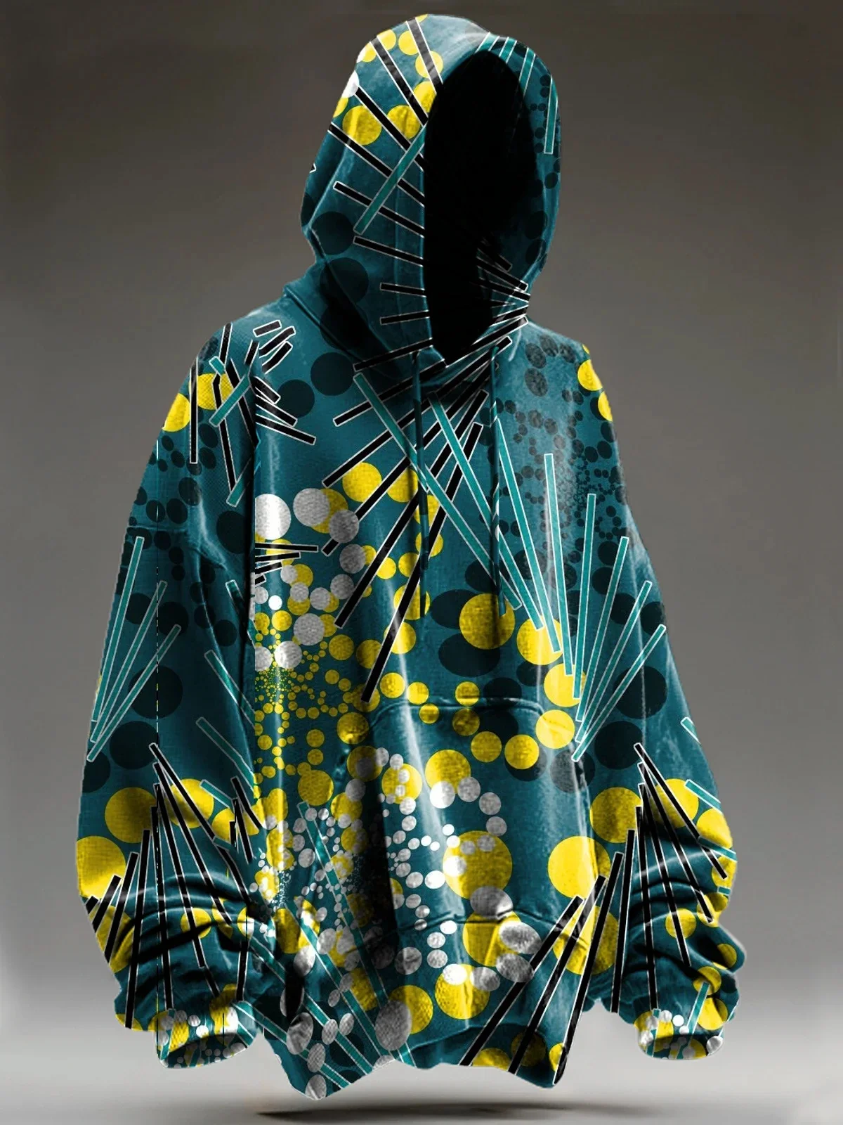 Retro Multicolor Fantasy Abstract Polka Dots Art Print Casual Hoodie Sweatshirt 3D Printed Women For Men Hoodies