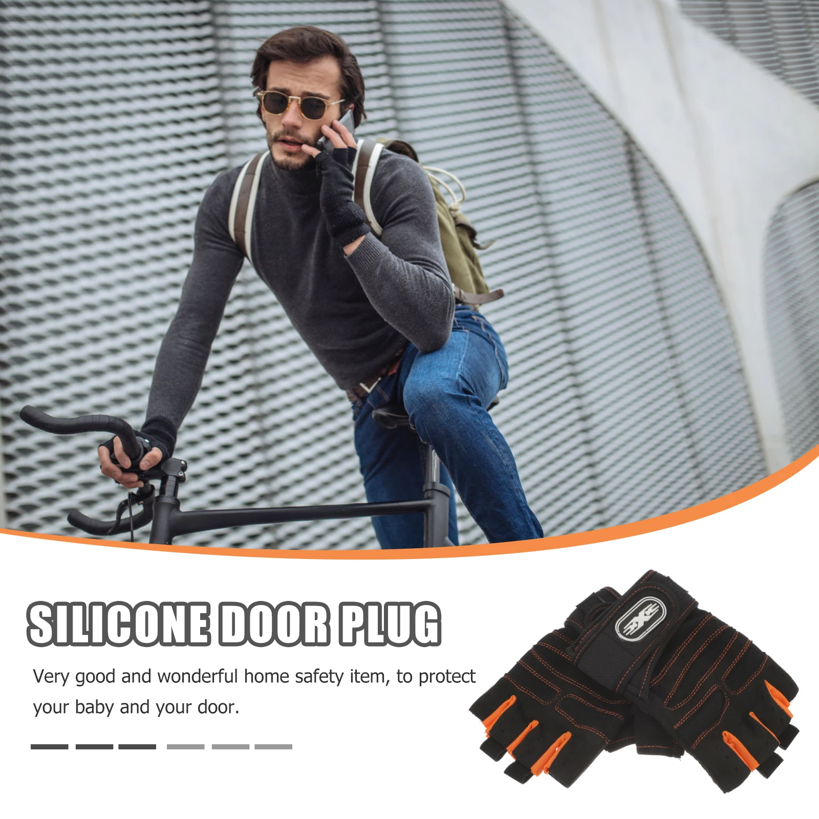 

1 Pair Sport Half-Finger Gloves Breathable Fitness Riding Weightlifting Gloves Anti-Slip Palm Protection Gear For Climbing Gym