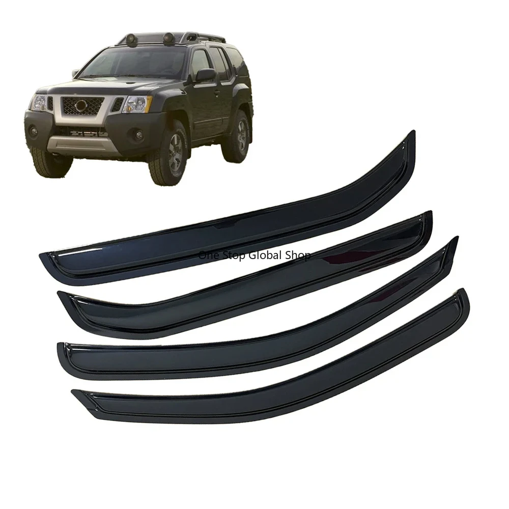 2000-2016 Side Window Wind Deflector Visors Black Rain Guard Door Visor Vent Shades Ventvisor
