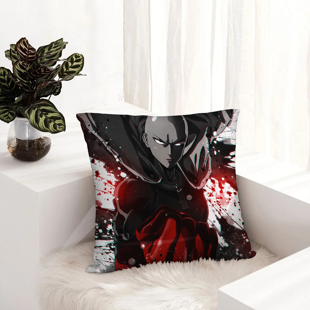 

Anime O-One-Punch Man Pillow Case Plush Soft Cushion Cover Double-Sided Printed Pillowcase for Sofa Bed Decor – Home Gifts