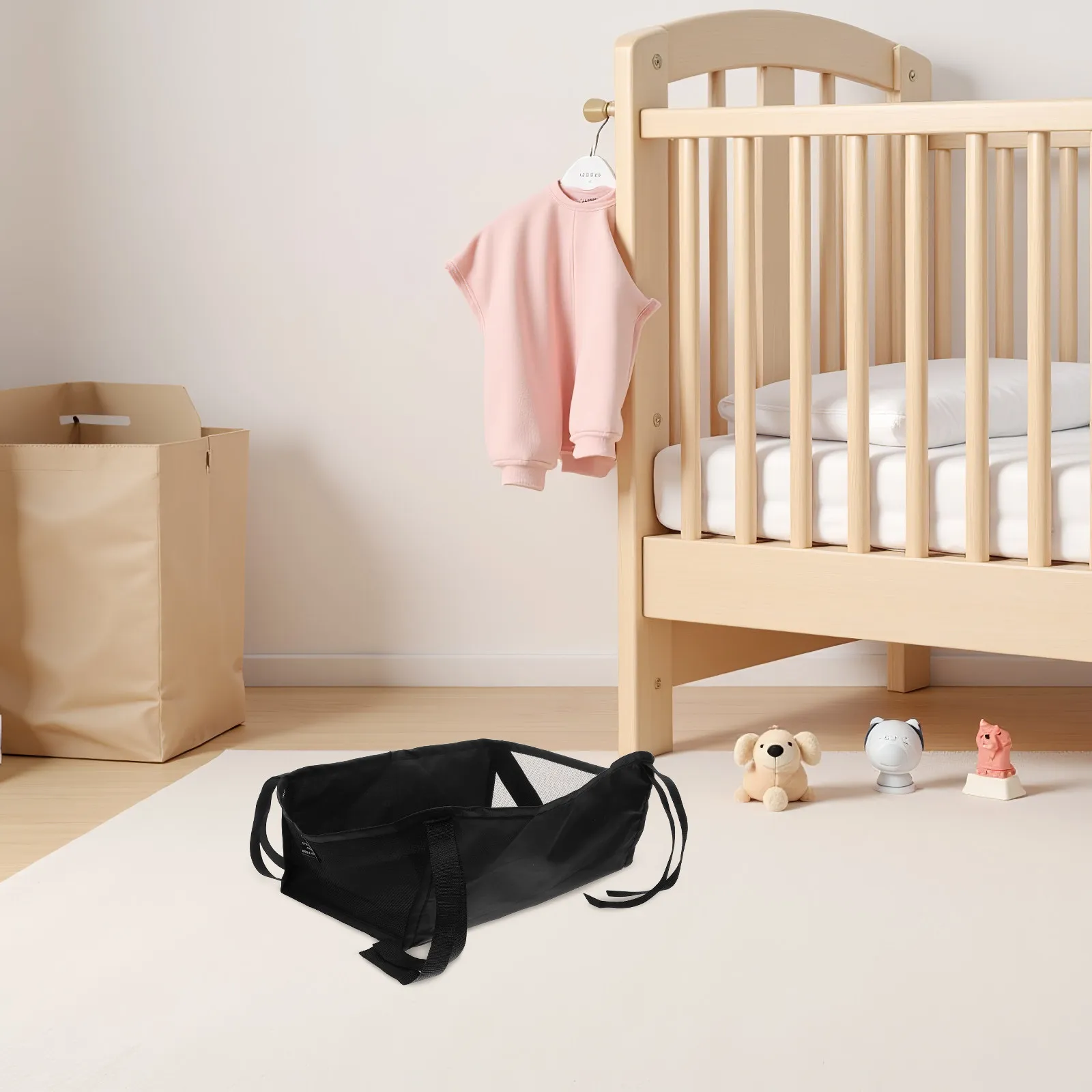 Stroller Storage Organizer Bag Spacious Pushchair Attachment Diaper Hanging Baby Bottle Storage Bag Waterproof for Travel