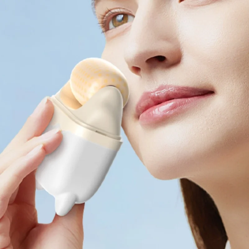 

2-в-1 двуглавый роликовый холодный компресс, устройство для массажа льда, многофункциональный массажер для снятия отеков и охлаждения