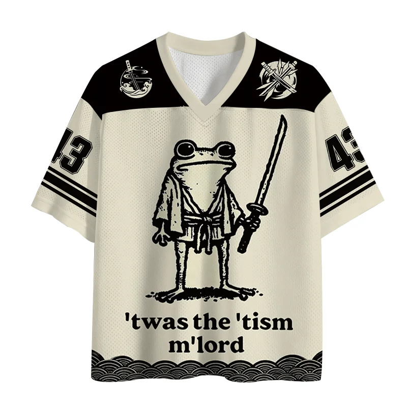 New Running Sports T-shirt,Fast Drying Sports Short Sleeves,Upgraded Fabric, Mesh Knitted Fabric, Fun Frog Breathable Sportswear