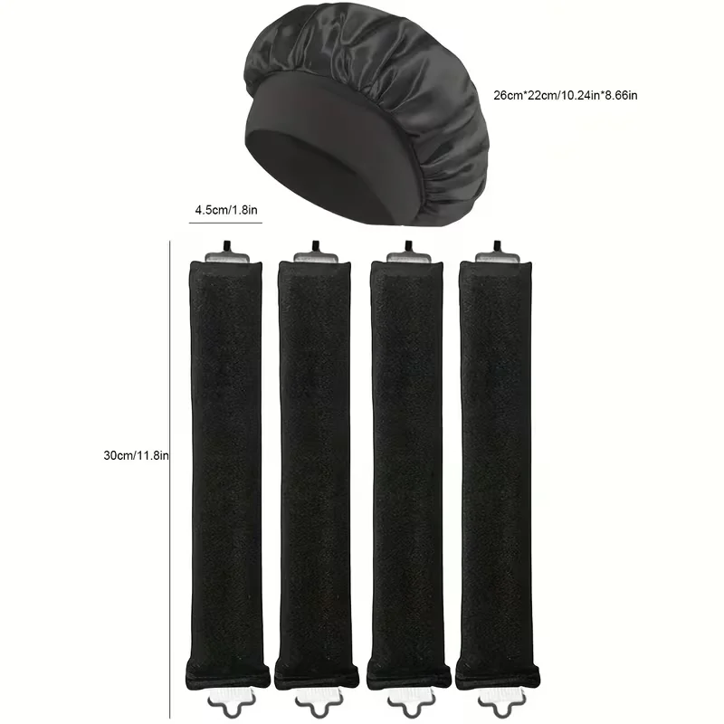 5-teiliges Locken-Set ohne Hitze, mit einem Zubehör-Set für Lockenwickler zum temporären Locken und zur Wellenhaarstyling-Pflege – Detail 4