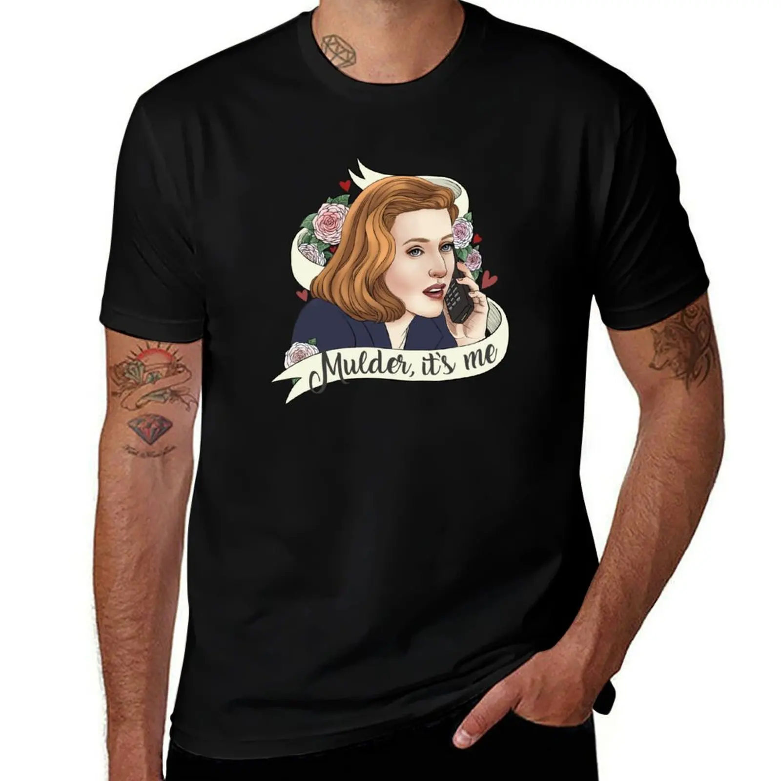 X Files - Dana Scully Mulder, it's me T-Shirt Functional Casual Short Sleeve Tee