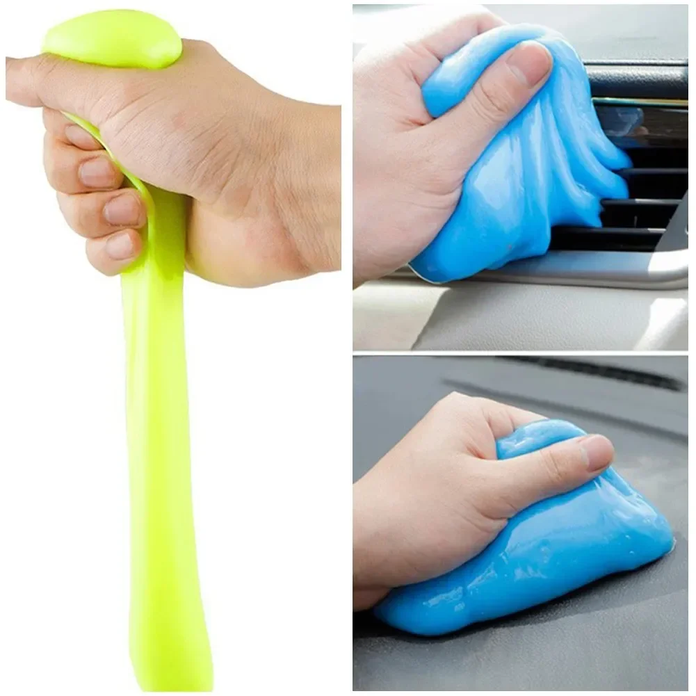 5Pcs 70g Car Cleaning Pad Interior Clean Tools Glue Powder Cleaner Gel Universal Dust Slime Cleaner For Auto-Vents