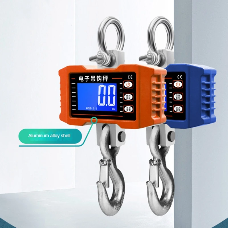 Digital Crane Scale 1000Kg Digital Hanging Scale Industrial Heavy Duty Crane Scale For Farm,Factory,Construction