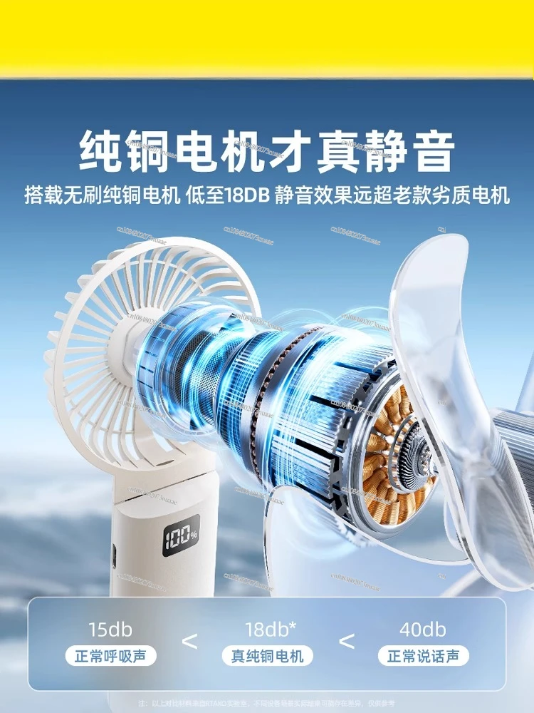 

Mini Portable Long Battery Life 2025 New Charging Portable Small Electric Fan Outdoor Small Fan