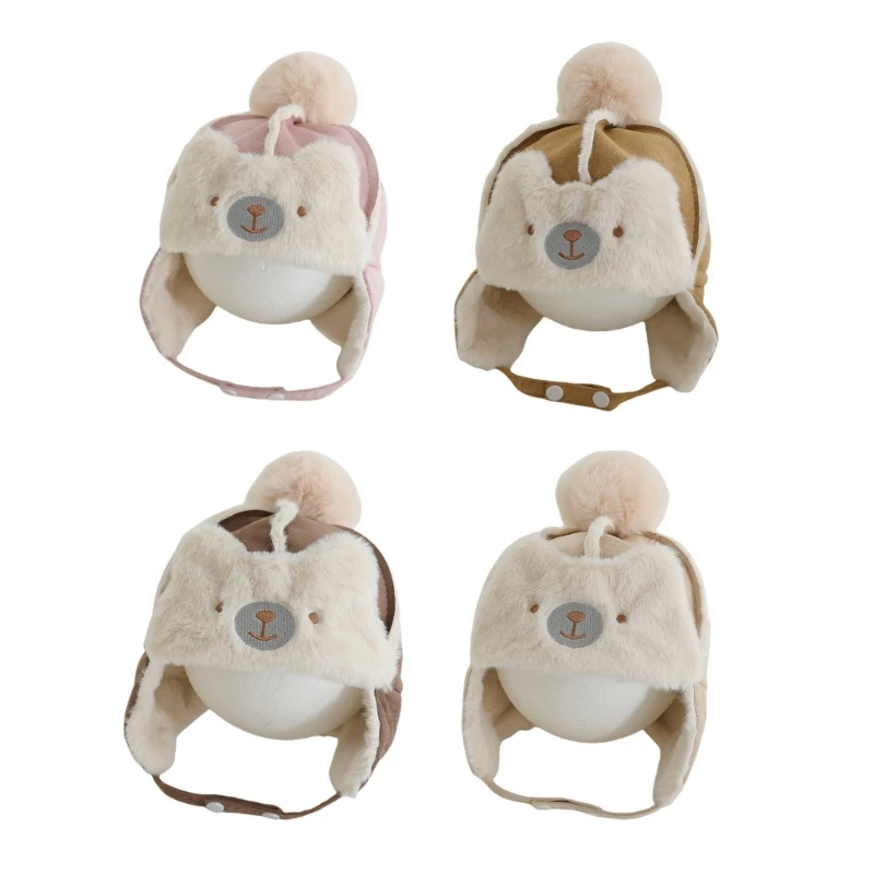 Winter Baby Leifeng Hat Child's Outdoor Activity Warm Bonnet Caps Trapper Hat