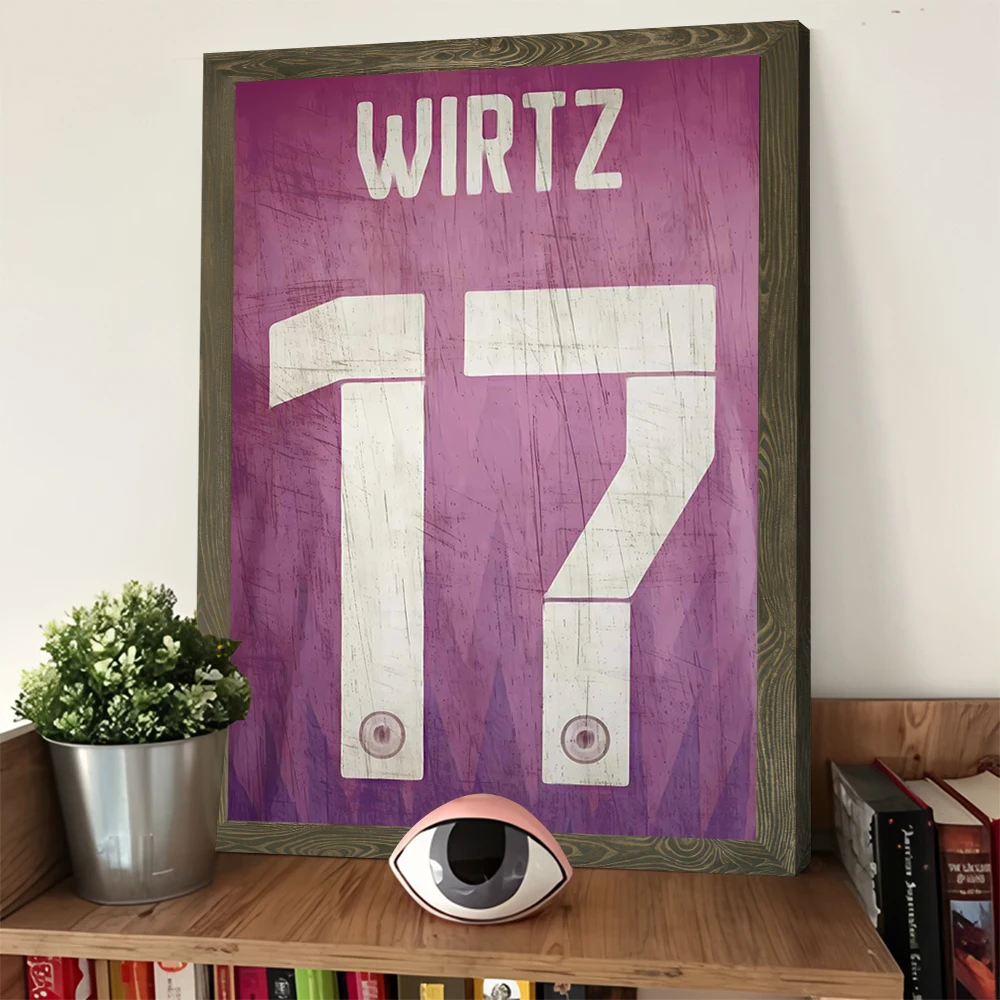 فيرتز # 17 جيرسي DFB 24 كرة القدم يطبع المشارك مخصص حائط لوح رسم الفن اللوحات الزخرفية غرفة ديكور المنزل الحديث #3