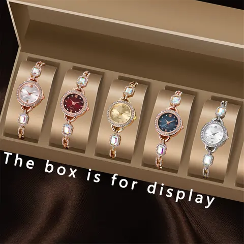 여성용 절묘한 팔찌 시계 세트, 5 개/세트, 여성용 시계 조합, 이상적인 선물