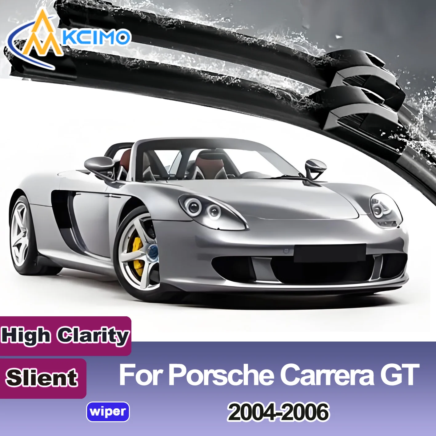 

2PCS New Front Windshield Wiper Blade for Porsche Porsche Carrera GT 2004-2006 Front Windshield Auto Wipers Blade Accessories
