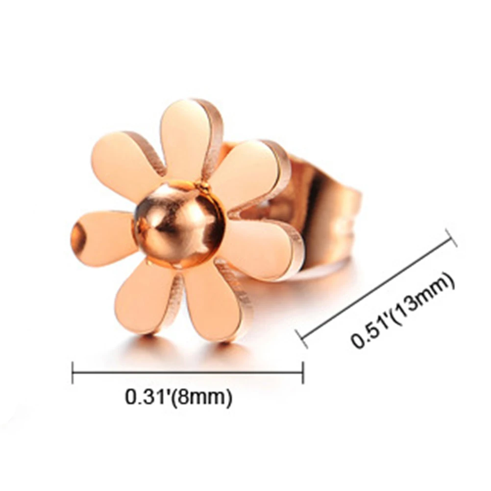 

Flower Earrings Hoop Women Decorations Flowers for Chrysanthemum Stud Daisy Girl
