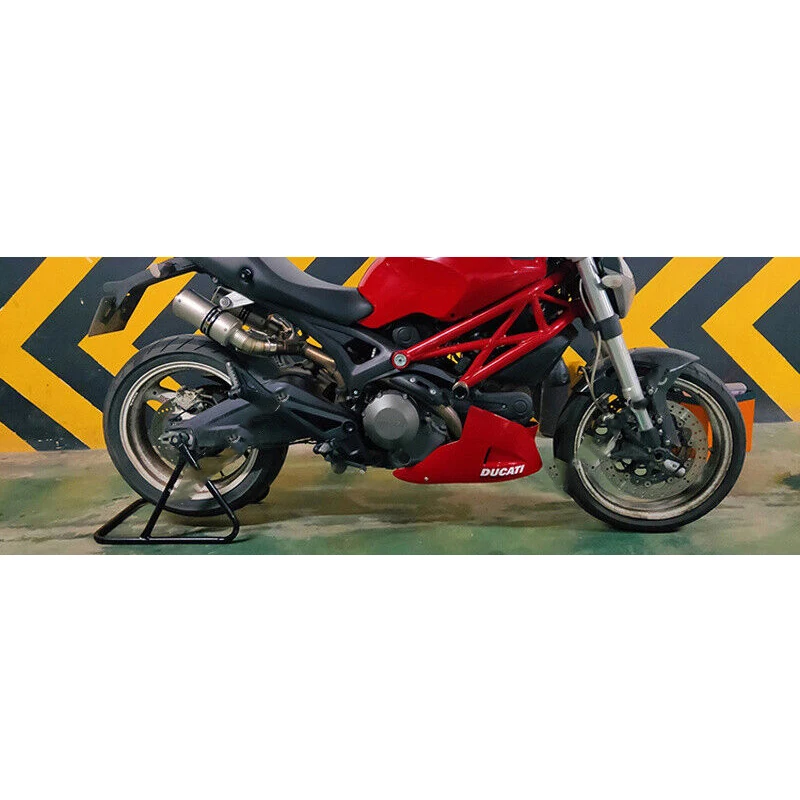 For Ducati Monster 696 795 796 1100 Motorcycle Exhaust System Mid Link Pipe LR 250mm Muffler Stainless Steel Escape DB Killer