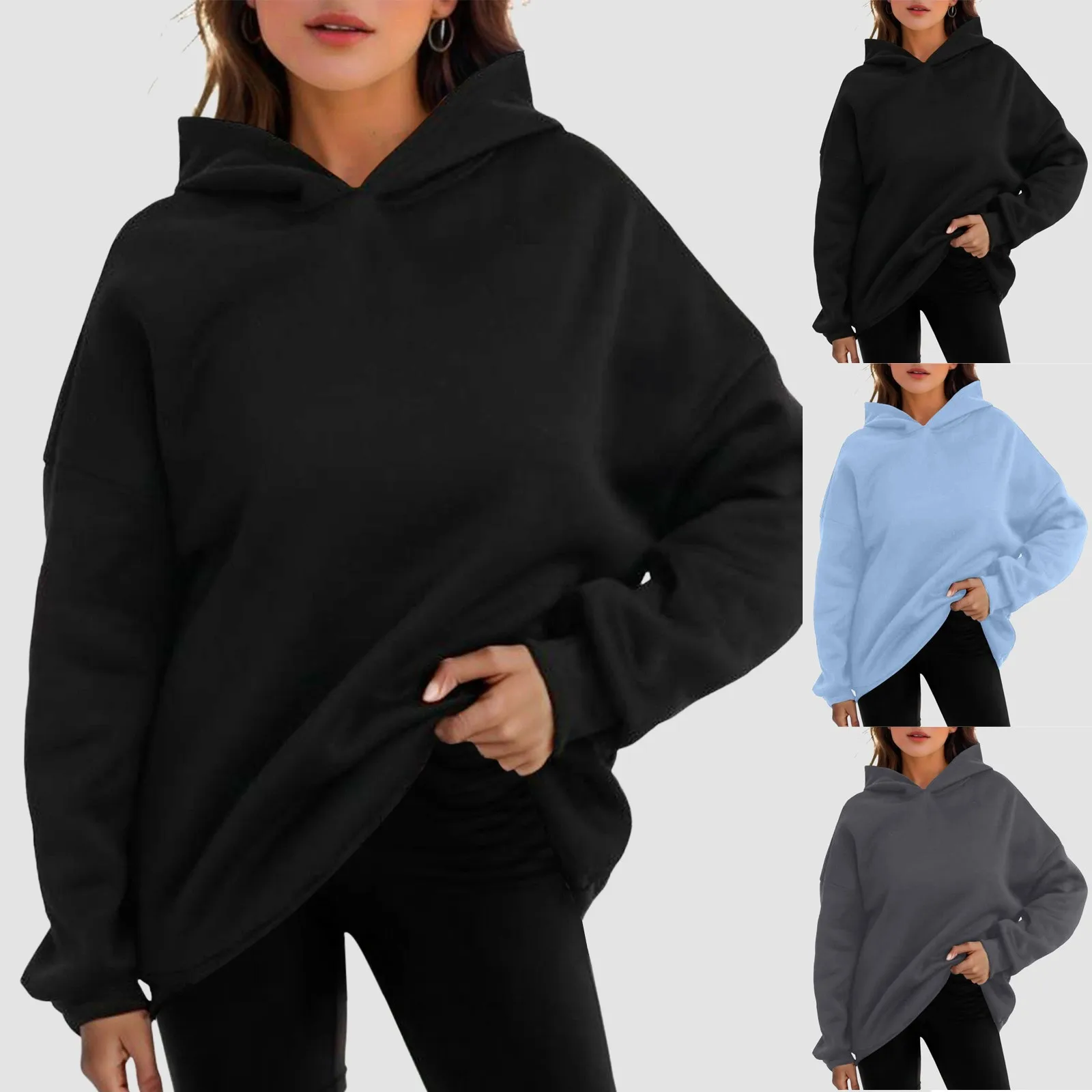 

Womens Oversized Sweatshirts Pullover Hoodies Short Velvet Oversized Hoodies Autumn Hoodies Hoodies Pullovers