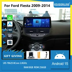 COHO For Ford Fiesta 2009-2014 Android 15 12.3inch 2400*896 2K screen  QLED Octa Core 8+256G Car Multimedia Player Stereo Radio