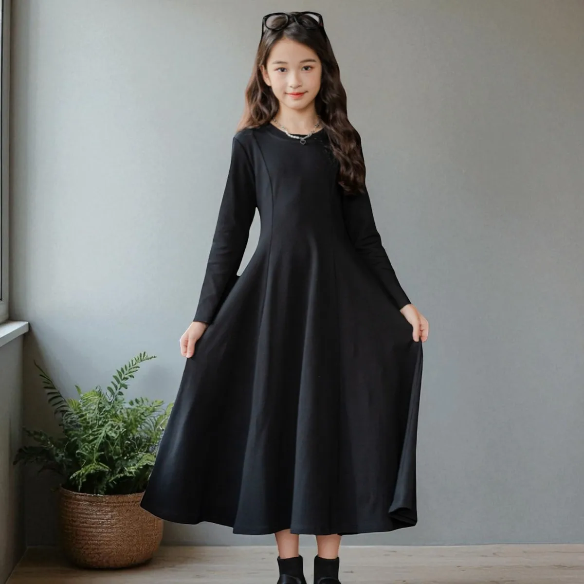 long black dress with white flowers Black Floral Lace Wedding Dress White Chiffon Illusion Neckline –  loveangeldress