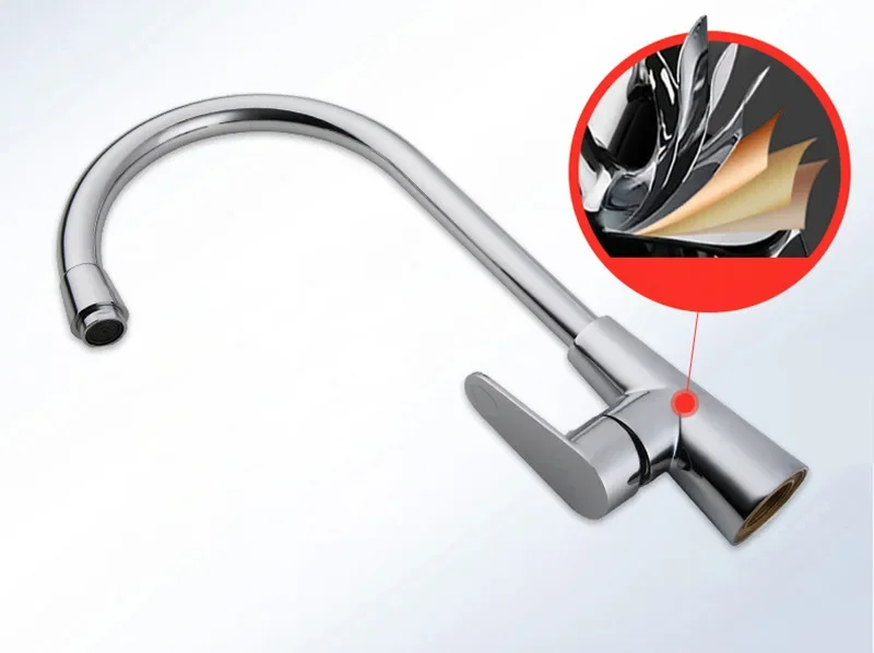 for kitchen sink faucet rotatable copper core cold hot water tap dishwashing mixer tap bathroom kitchen faucet with swivel
