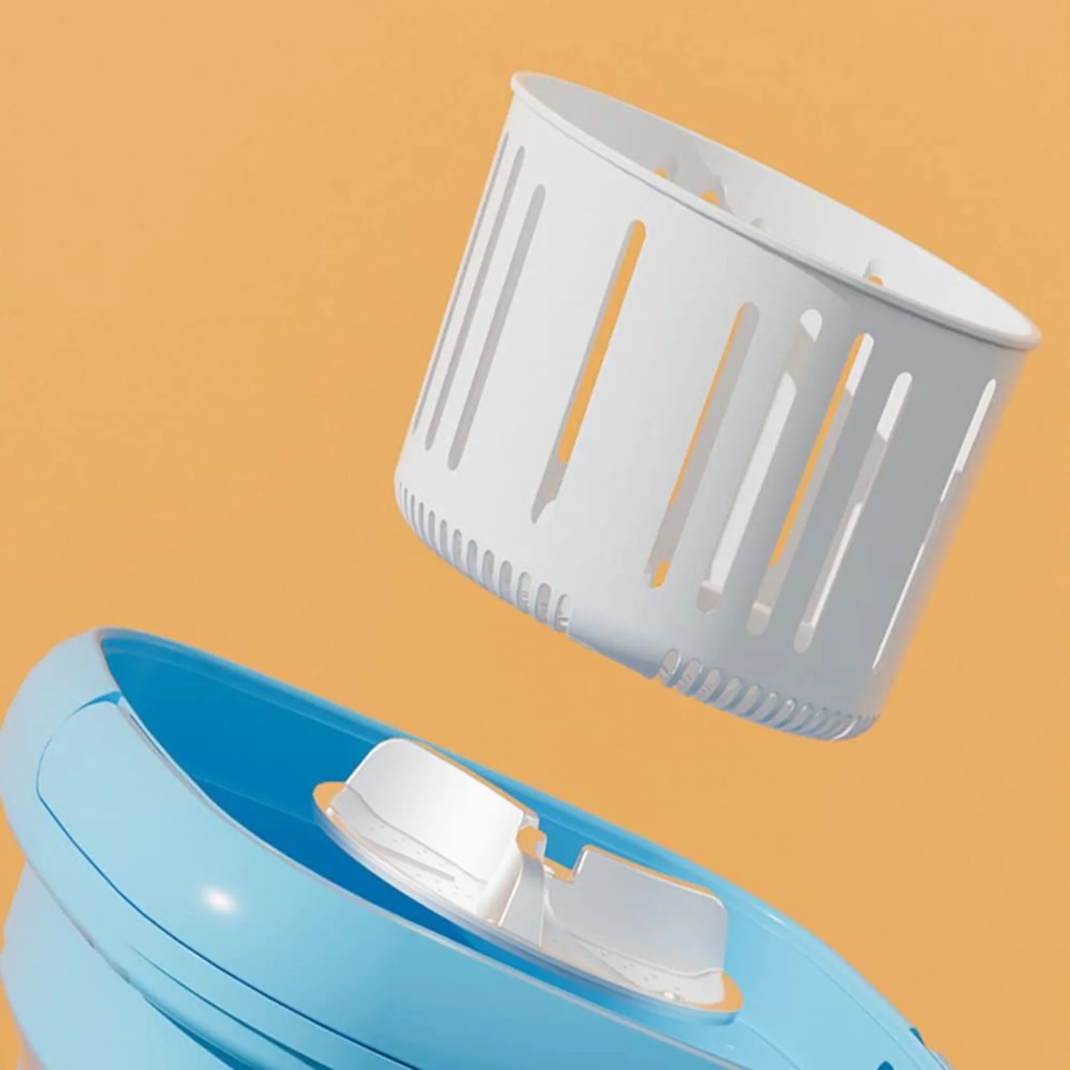 Portable Washing Machine, Foldable Small Washer Bucket Type Dehydrator 3Modes Deep Cleaning Half Automatic Wash Spin Dry Drainag